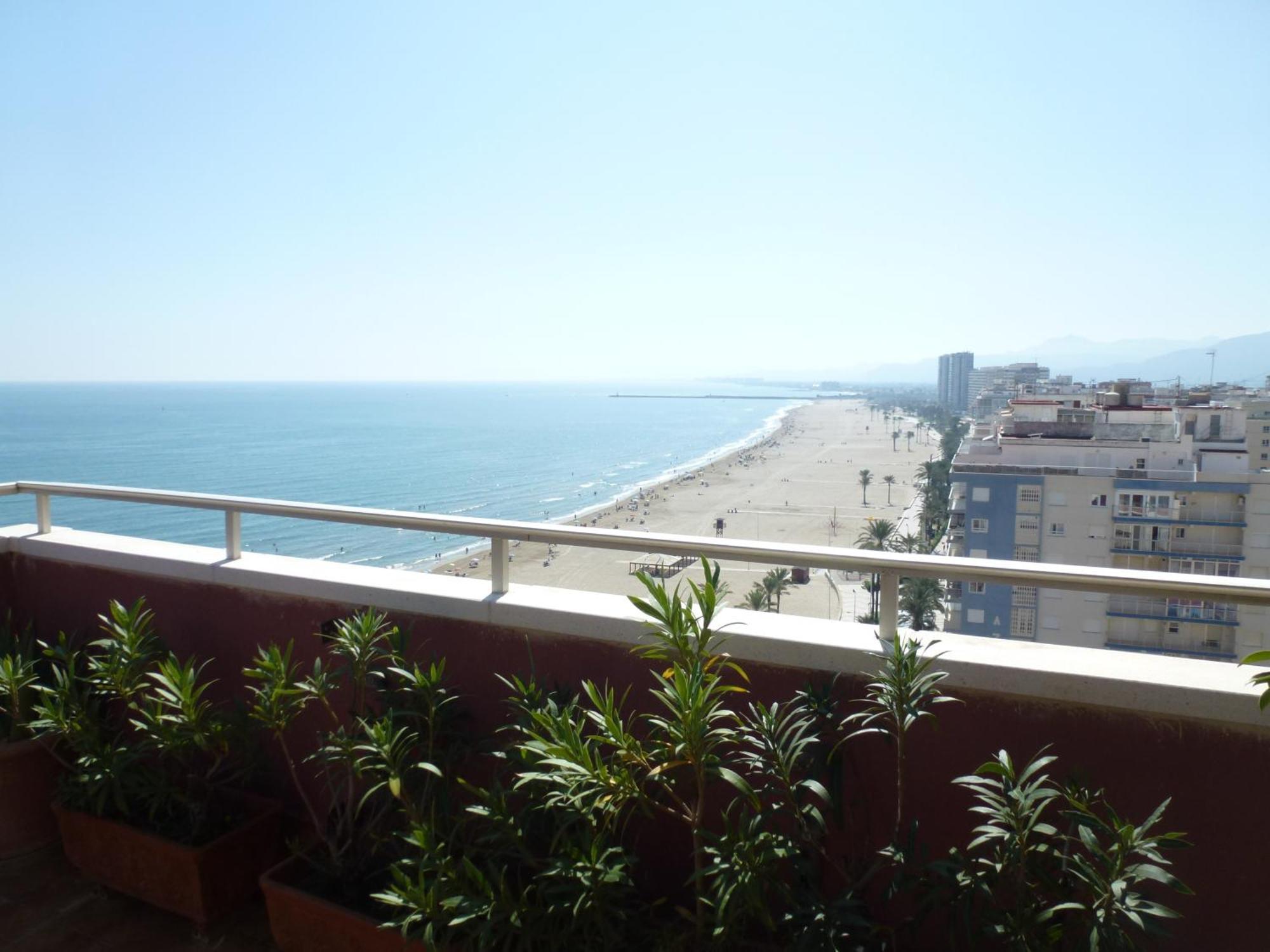Espectacular Terraza Y Vistas En 1A Linea De Playa Cullera Exterior foto